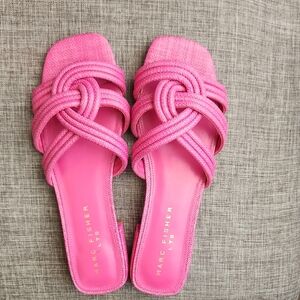 Marc Fisher Vibrant Pink Knotted Sandals